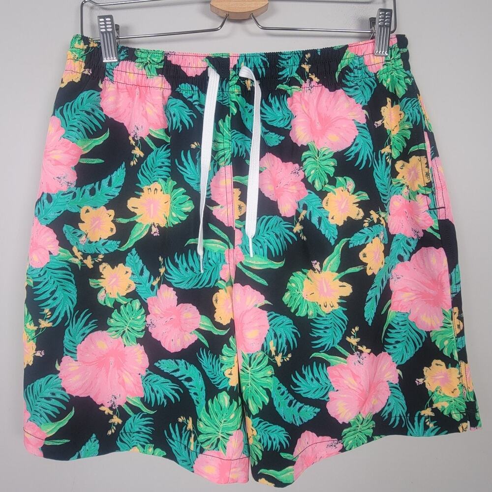 Chubbies Men’s L Swim Trunks The Midnight Flowers 7” Shorts